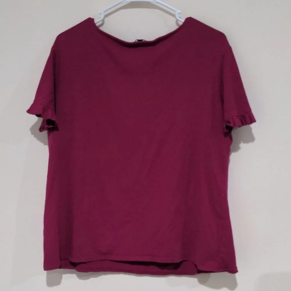 Talbots maroon purple top size 1Xp - Picture 5 of 6